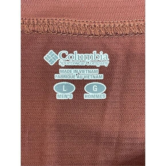 Columbia men’s long sleeve shirt size large brown - Picture 6 of 6